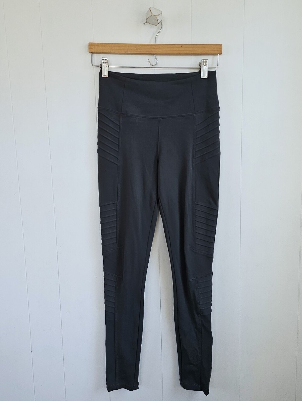 ATHLETA Charcoal Delancy Moto Tight